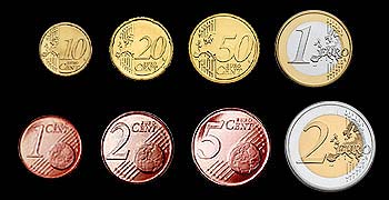 euro geschenk sammlung vorderseiten euromuenzen